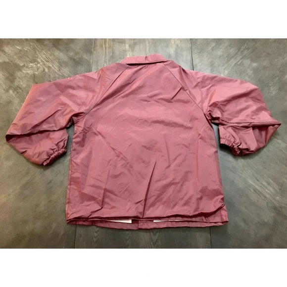 Vintage Hartwell Satin Jacket Duke Power Citizenship Service Burgundy Medium USA - Picture 10 of 10